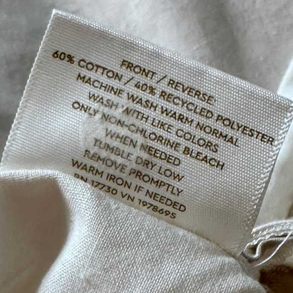 King size Duvet cover set with zipper closure color: white and Tan - Picture 2 of 6